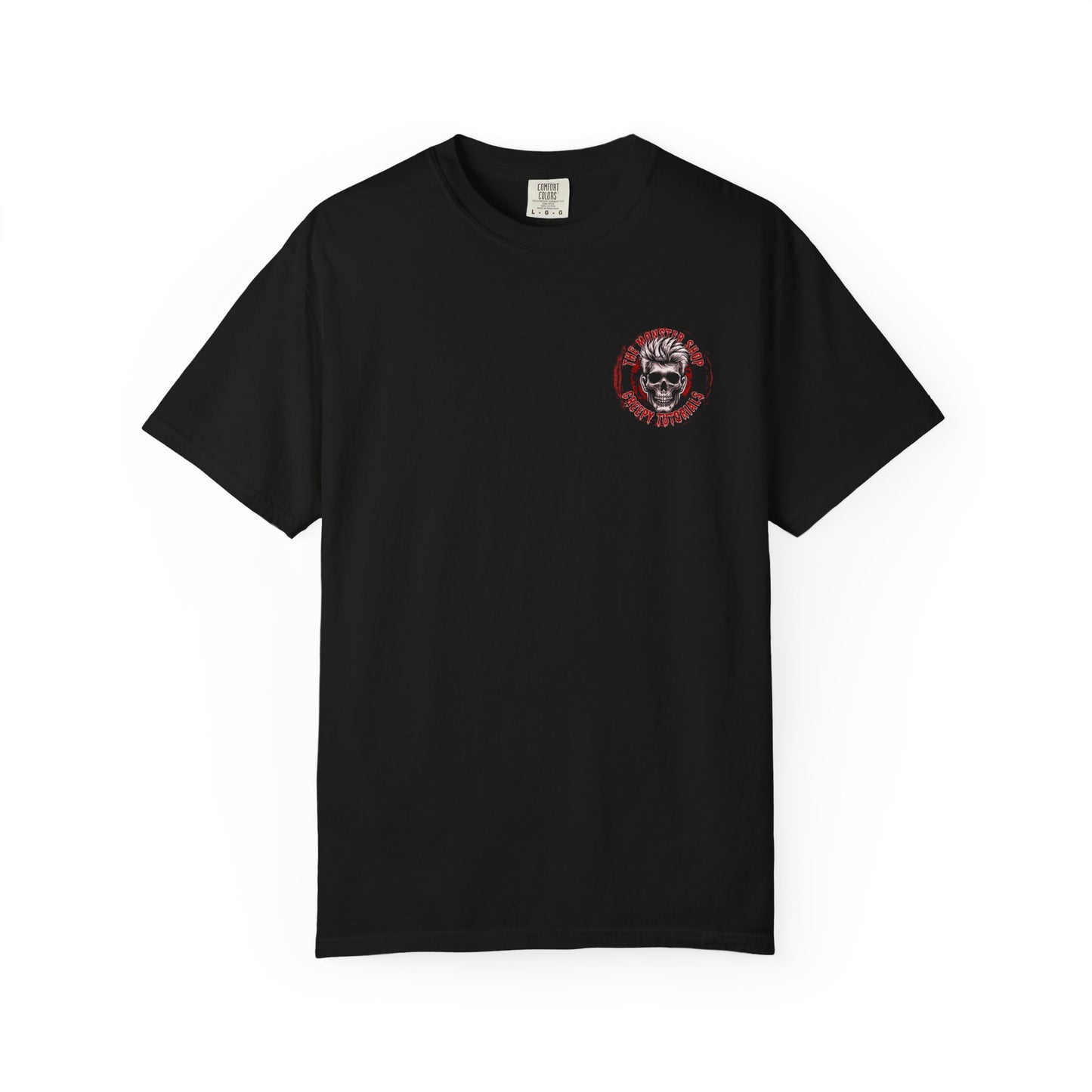 NEW! The Monster Shop Creepy Tutorials "BullsEye" Premium One Badge style Sided Tee
