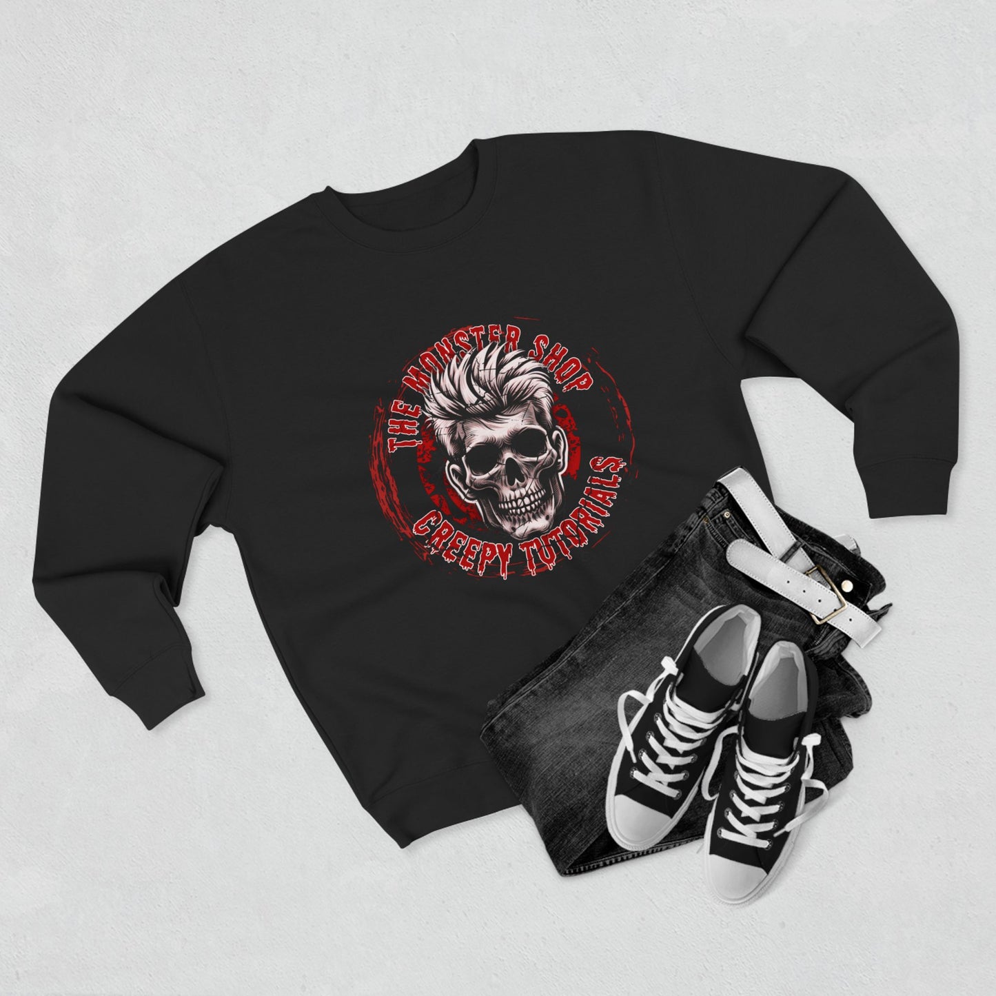 NEW! The Monster Shop Creepy Tutorials "BullsEye" Premium (One Sided) Sweatshirt