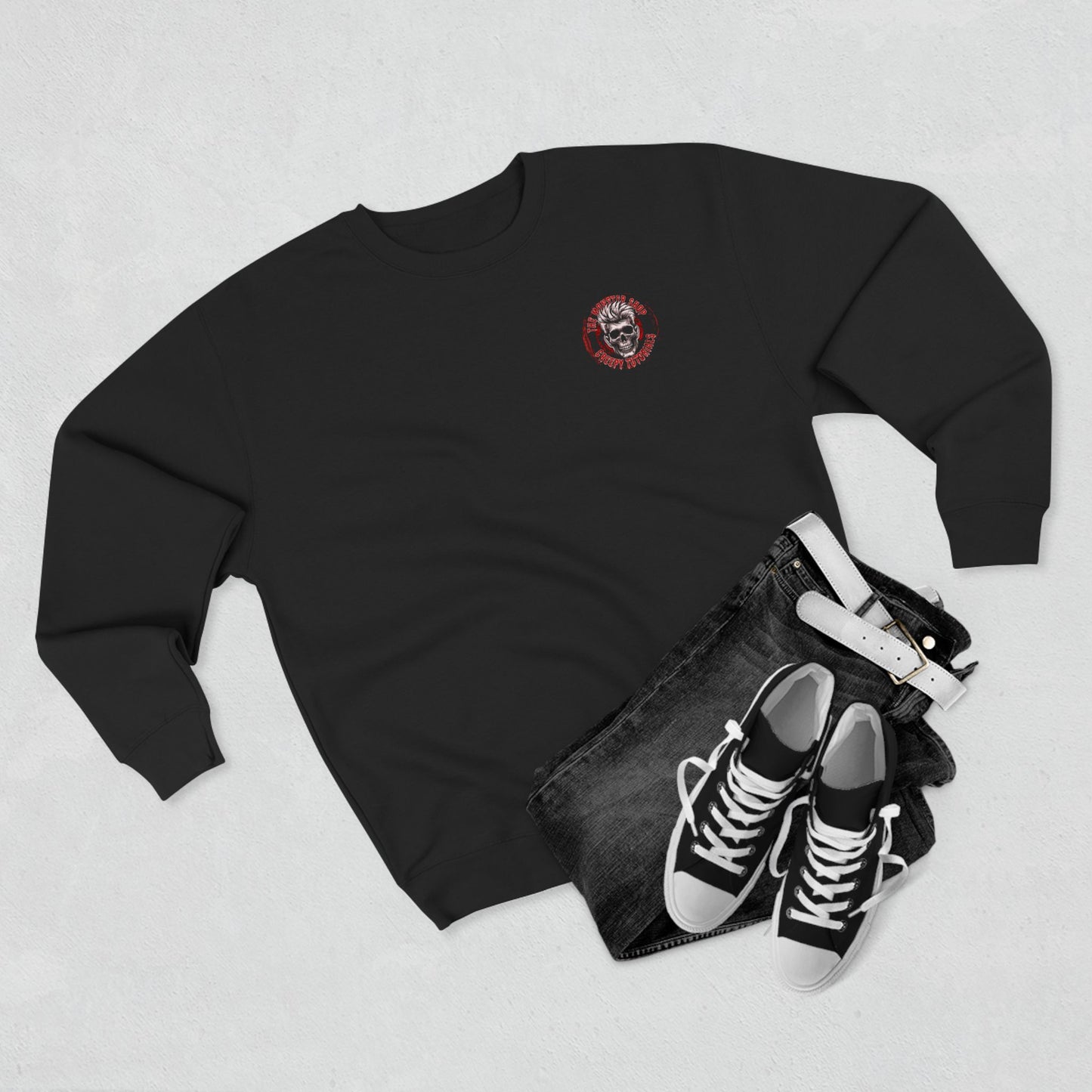 NEW! The Monster Shop Creepy Tutorials "BullsEye" Premium Badge style (One Sided) Sweatshirt