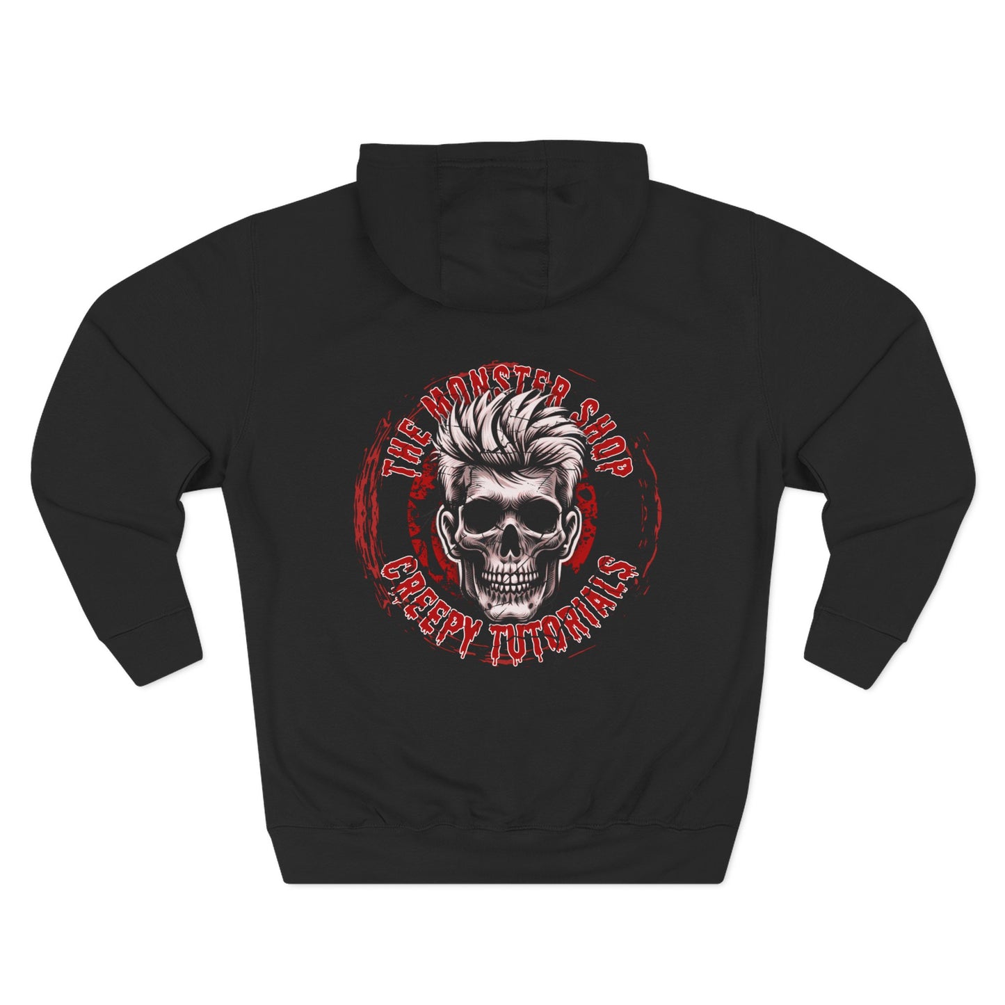 New! The Monster Shop Creepy Tutorials "BullsEye" (Dual Sided) Premium Hoodie