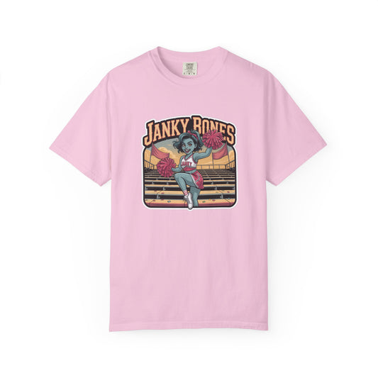 Janky Bones Hooray for Horror – Zombie Cheer Shirt Premium Tee (One Sided)